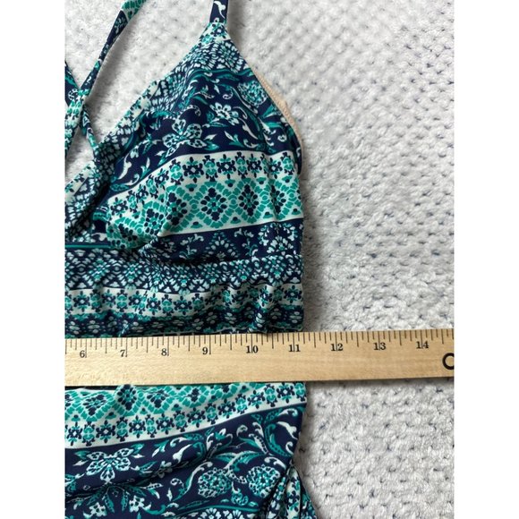 Kona Sol One Piece Swimsuit Bathing Suit Swimwear Padded Cross Straps Tie Back - Picture 6 of 8